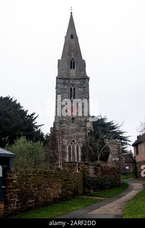 St. Andrew`S Church, Broughton, Northamptonshire, Inghilterra, Regno Unito Foto Stock