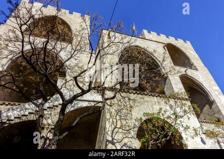 Spagna Valencia Torres de Serranos, torri, architettura porta Foto Stock