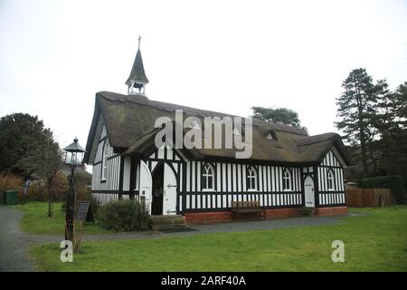 All Saints Church, Little Stretton, Shropshire, Inghilterra, Regno Unito. Foto Stock