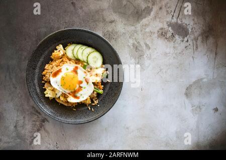 Kimchi Ciotola Di Riso Di Maiale Con Verdure Sottaceto Foto Stock