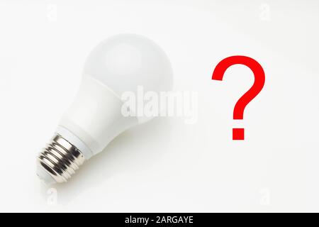 Basso consumo, minore calore, consumo responsabile di energia; risparmio energetico di lampadine e massima luminosità per vedere bene, leggere bene; Perfettamente il Foto Stock