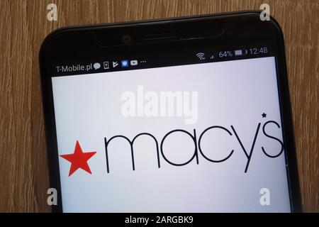 Logo Macy`s visualizzato su uno smartphone moderno Foto Stock