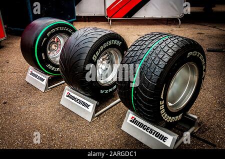 Volante auto da corsa, Formula 1, Hockenheimring, Hockenheim, Germania, Europa Foto Stock