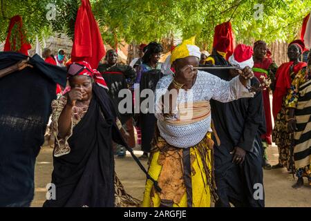 Cerimonia Voodoo A Dogondoutchi, Niger, Africa Occidentale, Africa Foto Stock