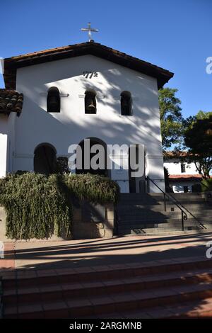 San Luis Obispo, California. 5 dicembre 2017. Missione San Luis Obispo De Tolosa. Fondata nel 1772 da Padre Junipero Serra. La missione della 5th California Foto Stock