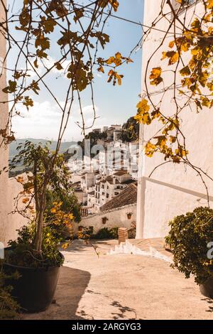 Casares villaggio in Spagna Foto Stock