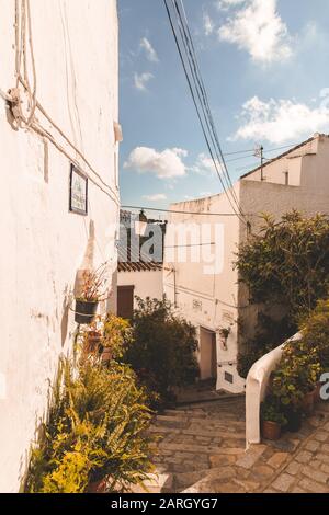 Casares villaggio in Spagna Foto Stock