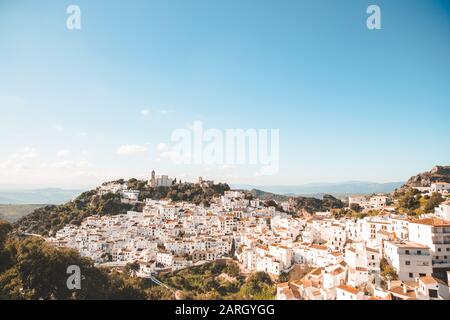 Casares villaggio in Spagna Foto Stock