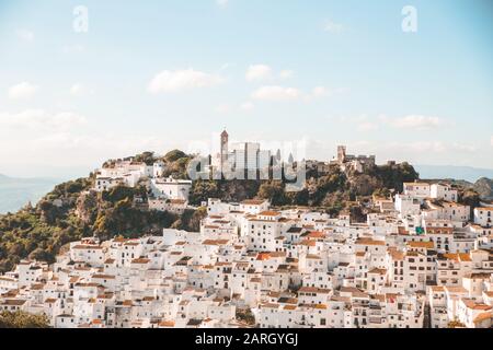 Casares villaggio in Spagna Foto Stock