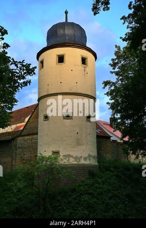 Iphofen è una città in Baviera con molti luoghi di interesse storico. Bürgerturm Foto Stock