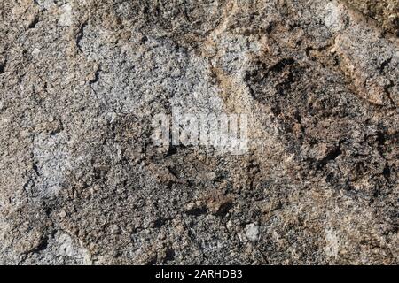 un sole roccia ombra forma primo piano Foto Stock