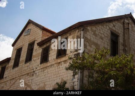 Vecchia casa di colonia tedesca, Haifa Foto Stock