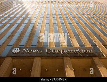 News Corporation edificio a Manhattan NYC Foto Stock