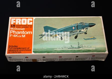 Vintage Frog 1/72 scala McDonnell Phantom F-4K modello di aeromobile Foto Stock