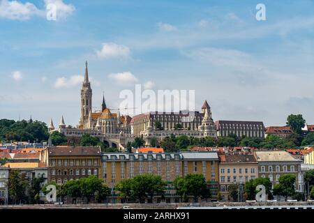 Il Bastione dei Pescatori a Budapest, Ungheria Foto Stock