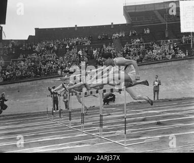 Concorso internazionale di atletica Data: 3 giugno 1951 Parole Chiave: Campionati di atletica Foto Stock