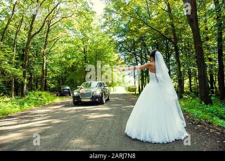 Coppia adorabile in ucraino wedding Lutsk Foto Stock