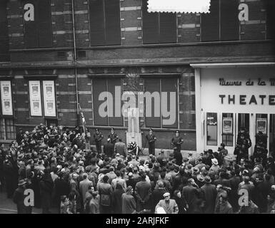 Commemorazione fusione vittime Marnixstraat Data: 8 gennaio 1955 Parole Chiave: VICTIMES, commemorazioni Foto Stock