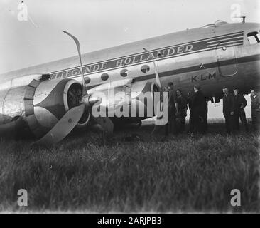 Incidente aereo a Schiphol Data: 14 maggio 1948 Parole Chiave: Incidenti aerei Foto Stock