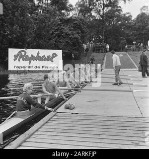 Campionati europei di canottaggio Signore a Duisburg, otto di Argo Data: 20 Agosto 1965 luogo: Duisburg Parole Chiave: Canottaggio, Campionati Nome personale: Argo Foto Stock