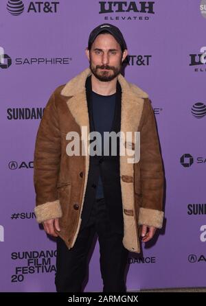 Park City, Utah, Stati Uniti. 28th gennaio 2020. Clemens Schick frequenta la Netflix Sergio Premiere all'Eccles Center Theatre il 28 gennaio 2020 a Park City, Utah. Foto: ImageSPACE/MediaPunch Credit: MediaPunch Inc/Alamy Live News Foto Stock