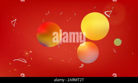 Texture colorata liquida. NET spazio fantasia. Struttura di sfondo, moderna. Di colore rosso. Stelle colorate spazio sfondo. Universo colorato n Illustrazione Vettoriale