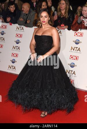 La Foto Deve Essere Accreditata ©Alpha Press 079965 28/01/2020 Georgia May Foote National Television Tv Nta Awards 2020 Presso La O2 Arena Di Londra Foto Stock