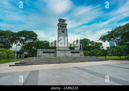 Singapore. Gennaio 2020. Una vista del monumento Cenotaph a Panang Foto Stock