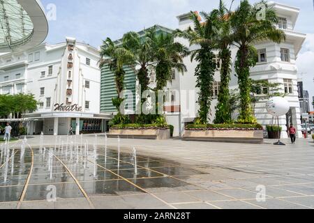 Singapore. Gennaio 2020. Il Capitol Theatre, brevemente Kyo-Ei Gekijo, è un cinema storico e teatro situato in Stamford Road Foto Stock