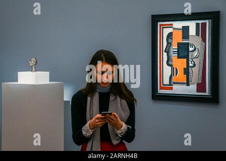 Sothebys, Londra, Regno Unito. 29th gennaio 2020. Fernand Léger, le Buste (1925) stimato a £1.300.000 - 1.600.000 - Sotheby's prevede le sue vendite di arte impressionista, Moderna e surrealista che si svolgono su 4th e 5th Febbraio 2020 a Londra. Credito: Guy Bell/Alamy Live News Foto Stock