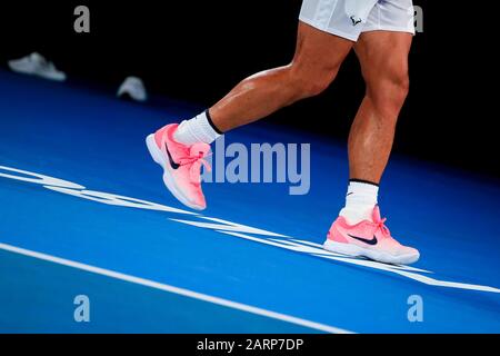 Melbourne, Australia. 29 Gennaio 2020. Rafael Nadal (ESP) durante il giorno 10 dell'Australian Open. Credito: Dave Hewison/Alamy Live News Foto Stock