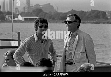 Der deutsche Schauspieler Michael Ande (links), Deutschland 1970er Jahre. Attore tedesco Michael Ande (left)l, Germania 1970s. Foto Stock