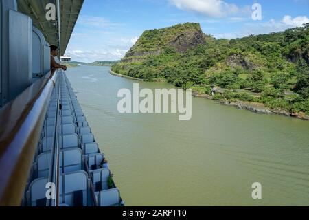 The Galliard Cut, Canale Di Panama, Panama, America Centrale Foto Stock