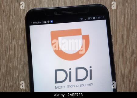 Logo Didi visualizzato su uno smartphone moderno Foto Stock