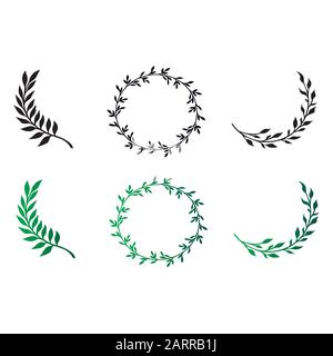 Forte idea di un tatuaggio - ramoscelli con foglie, un giuramento - stile botanica, minimalismo Illustrazione Vettoriale