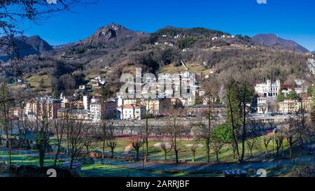 San Pellegrino Terme in provincia di Bergamo nel nord Italia Foto Stock