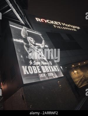 Kobe Bryant Memorial A Cleveland Ohio Foto Stock