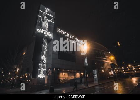 Kobe Bryant Memorial A Cleveland Ohio Foto Stock