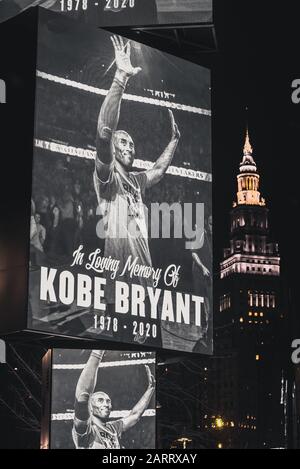 Kobe Bryant Memorial A Cleveland Ohio Foto Stock