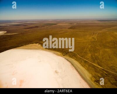 Rosa Koyashskoe Salt Lake in Crimea Foto Stock