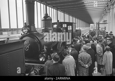 Locomotiva a vapore Nestor dal 1882 nel Museo ferroviario di Utrecht, Guida in Data: 24 novembre 1964 Località: Utrecht Parole Chiave: Locomotive a vapore Nome dell'istituto: Spoorwegmuseum Foto Stock