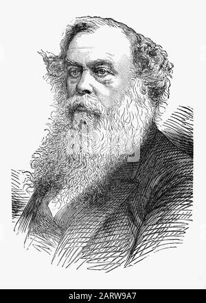 Ritratto di sale di Sir Tito (1803-1876), nato a Morley, vicino a Leeds, Inghilterra. Era un produttore, politico e filantropo a Bradford, West Riding of Yorkshire, meglio conosciuto per aver costruito Salt's Mill, un grande mulino tessile, insieme con l'annesso villaggio di Saltaire. Foto Stock