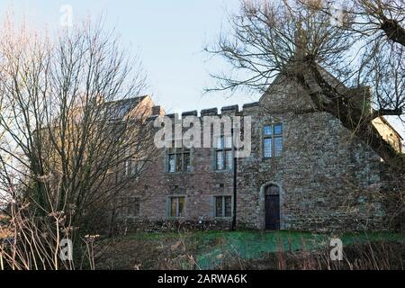 St Briavels Castle (12th Secolo) ora un ostello YHA sul bordo della Foresta di Dean vicino Lydney nel Gloucestershire, Inghilterra, Regno Unito KATHY DEWITT Foto Stock