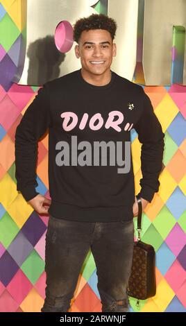 La foto Deve Essere Accreditata ©Alpha Press 079965 29/01/2020 Jordan Hames al Birds of Prey World Premiere tenuto presso l'Odeon BFI IMAX Waterloo London Foto Stock