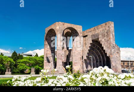 Altare all'aperto a Etchmiadzin, Armenia Foto Stock