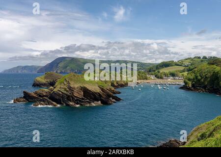 Water Mouth & The Warren Vicino Ilfracombe, North Devon Coast, Regno Unito Foto Stock