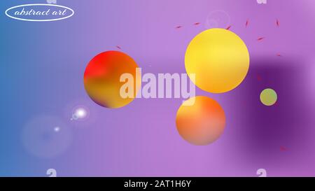 Sfondo a tema Super star. Creativi ad alta risoluzione e freschi. Illustrazione, texture. Stelle, pianeti, segni. Universo colorato spazio sfondo tema. Illustrazione Vettoriale