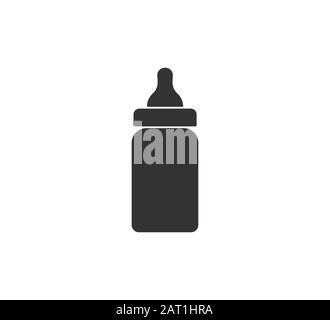 Icona Biberon. Illustrazione vettoriale, design piatto. Illustrazione Vettoriale