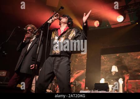 Alabama 3 in concerto al Barrowlands, a Glasgow, Scozia, Regno Unito, 14 dicembre 2019. Alabama 3 sono una band inglese elettronica, fondata a Brixton, Londra nel 1995. Foto Stock