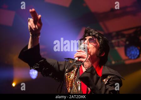 Alabama 3 in concerto al Barrowlands, a Glasgow, Scozia, Regno Unito, 14 dicembre 2019. Alabama 3 sono una band inglese elettronica, fondata a Brixton, Londra nel 1995. Foto Stock